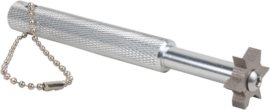 Golf Groove Sharpener,Golf Club Groove Sharpener,Groove Sharpener,Club Sharpener,Groove Sharpening Tool - Generate Optimal Backspin - Suitable for U & V-Grooves (6 Heads) (Silver)