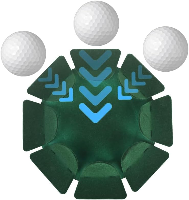 HOW TRUE 2 PCS All-Direction Golf Putting Cup Golf Practice Hole Cup Surface Flocking for Office Indoor Outdoor Practicing