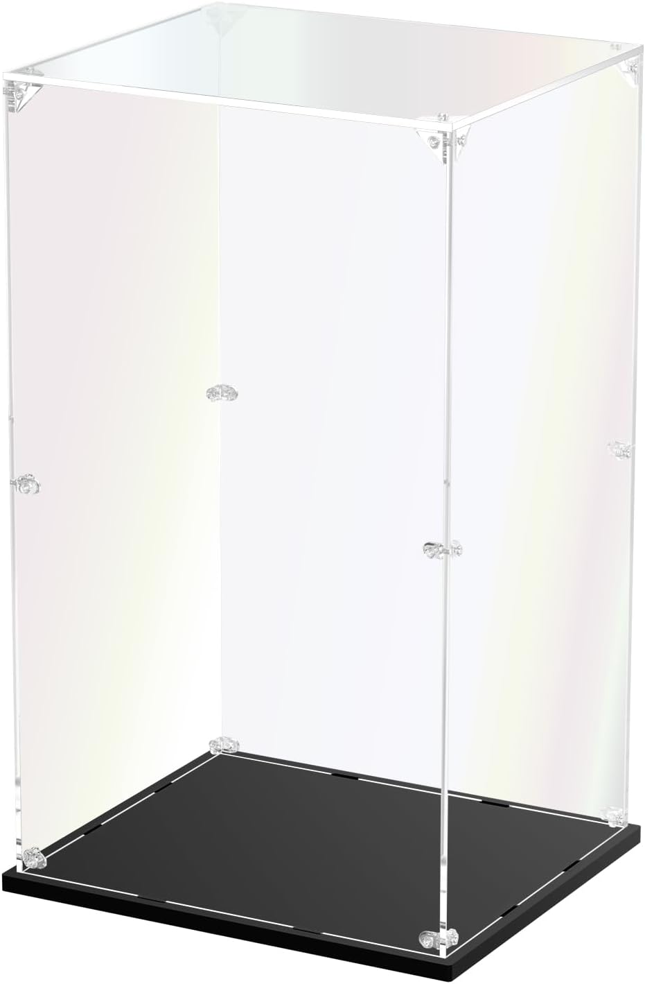 Clear Acrylic Display Case, Zimo momo Self-Assemble Showcase for Collectibles, Action Figures,Dolls, Toys - Alternative Glass Box for Commemorative Gifts(13.7x11.8x23.6 inch, 35x30x60 cm)