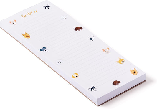 WORLD TRAVELER Eccolo To Do List Notepad, Good Boy To Do Magnetic Shopping List Pad for Fridge and Home, Lined Message Pad for Kitchen, 100 Pull-Off Sheets (4x10 Inches