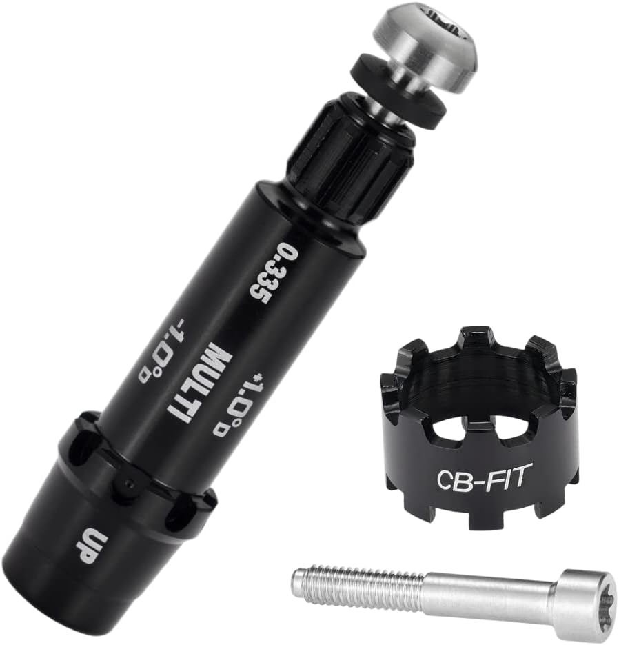 Golf Shaft All Fit Adapter Sleeve with 10pcs Rings Compatible with Titleist/Taylormade/Callaway/Ping/Cobra/Mizuno/PXG/Nike/Srixon Right Hand Golf Heads Change Different Golf Heads by Yourself