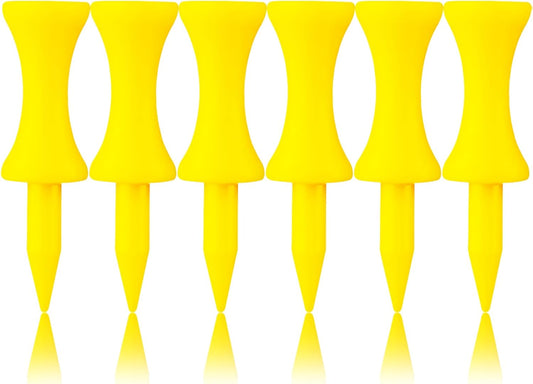 FINGER TEN Plastic Golf Castle Tees Step Down Unbreakable Mixed or Same Height Value 100 Count, 2 3/4, 2 1/4, 2, 1 3/4, 1 1/2 Inch Length Colorful for Practice