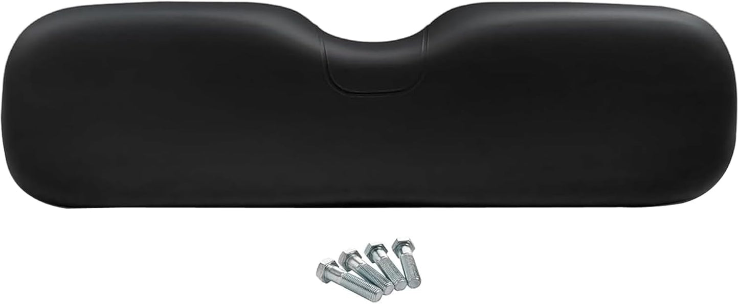Huskey Parts Company Golf Cart Seat Cushion for Front Seat Lean Back, Black Color for EZGO RXV 2008+, Golf Cart Front Seat Replacement with Mounting Hardware