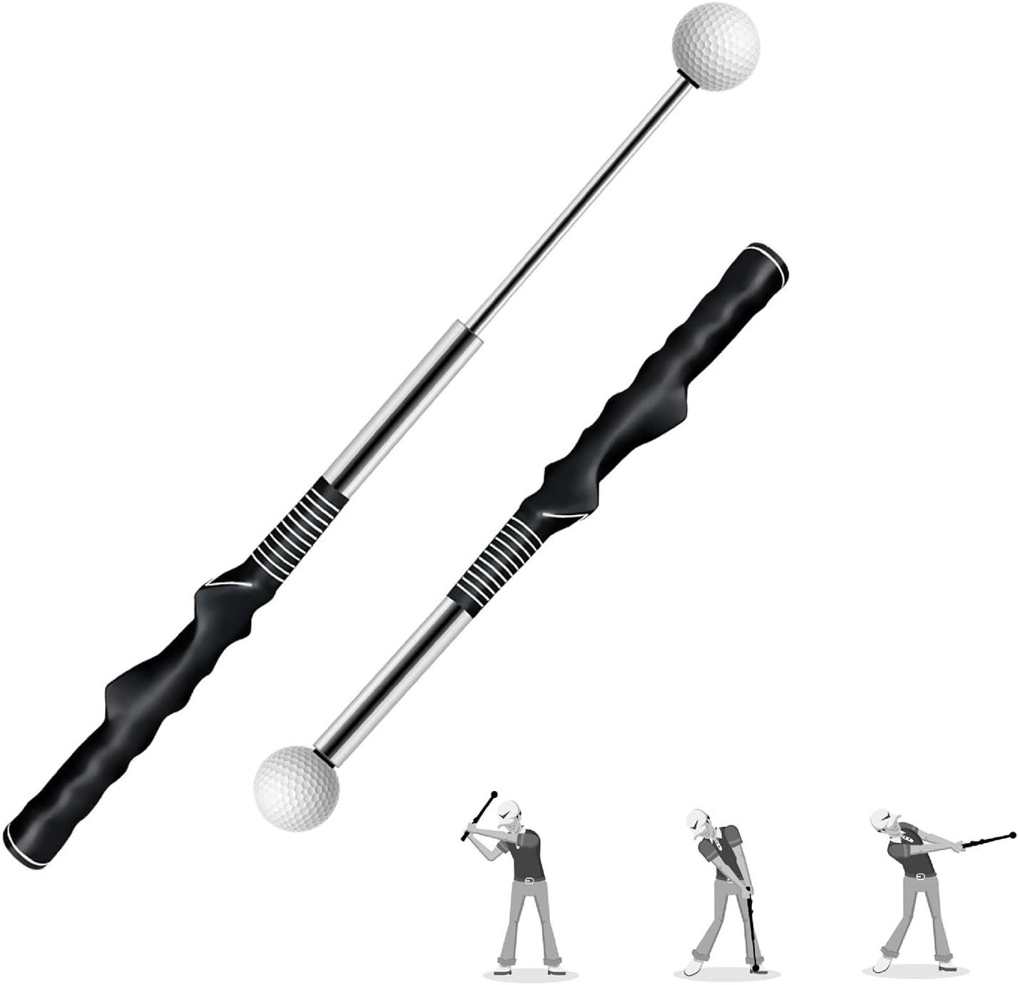 Joyniper Golf Training Wrist Trainer Golf Swing Practice Stick - Strength and Rhythm Training for Improved Shot Swing Control
