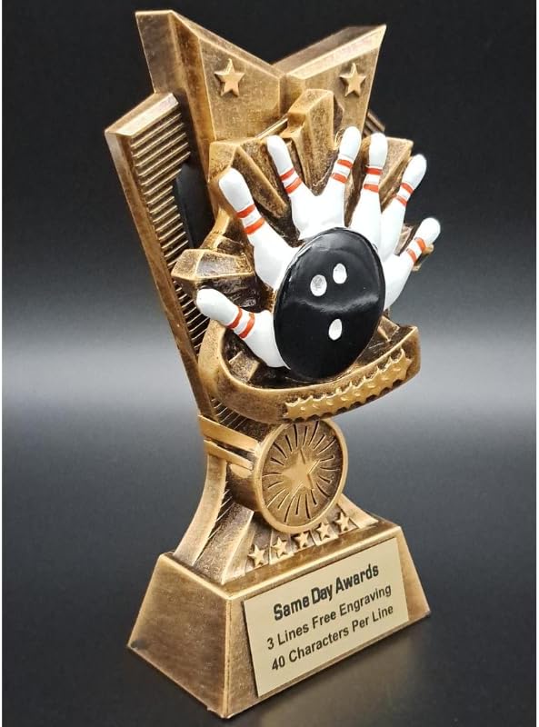 Champion V Sports Trophy Award with Custom Engraving – Recognition Trophy for Kids and Adults Team Awards for Competitions School Sports Student Athletes MVPs Tournaments and Celebrations