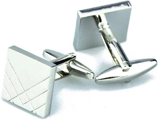 S&W Wedding Cufflinks for Men Cuffs with Gift Box Business for Tuxedo Shirts