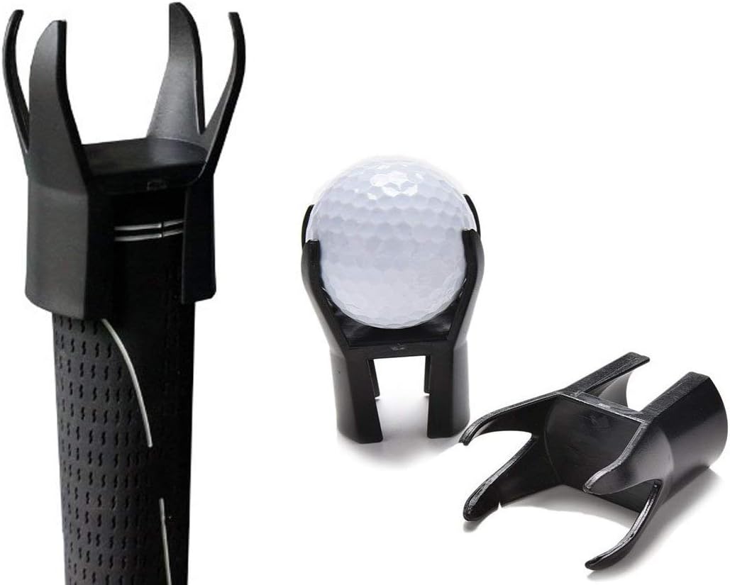 HISTAR 5Pcs Golf Ball Pick Up Retriever Putter Grip Finger Rubber Picker Tool Black