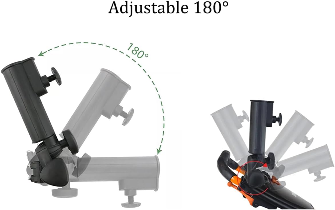 Qiilu Umbrella Holder Universal Umbrella Holder for Golf Push Cart Black Nylon Golf Push Trolley Umbrella Holder Plastic Stand Pull Cart Black