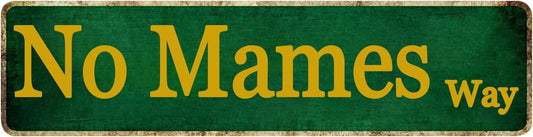 Funny Man Cave Sign Mancave Decor For Men Mexican Gifts For Mens Man Cave Decor No Mames Way Road Street Tin Signs Room Accessories For Men Mexican House Wall Art 4x16 Inch