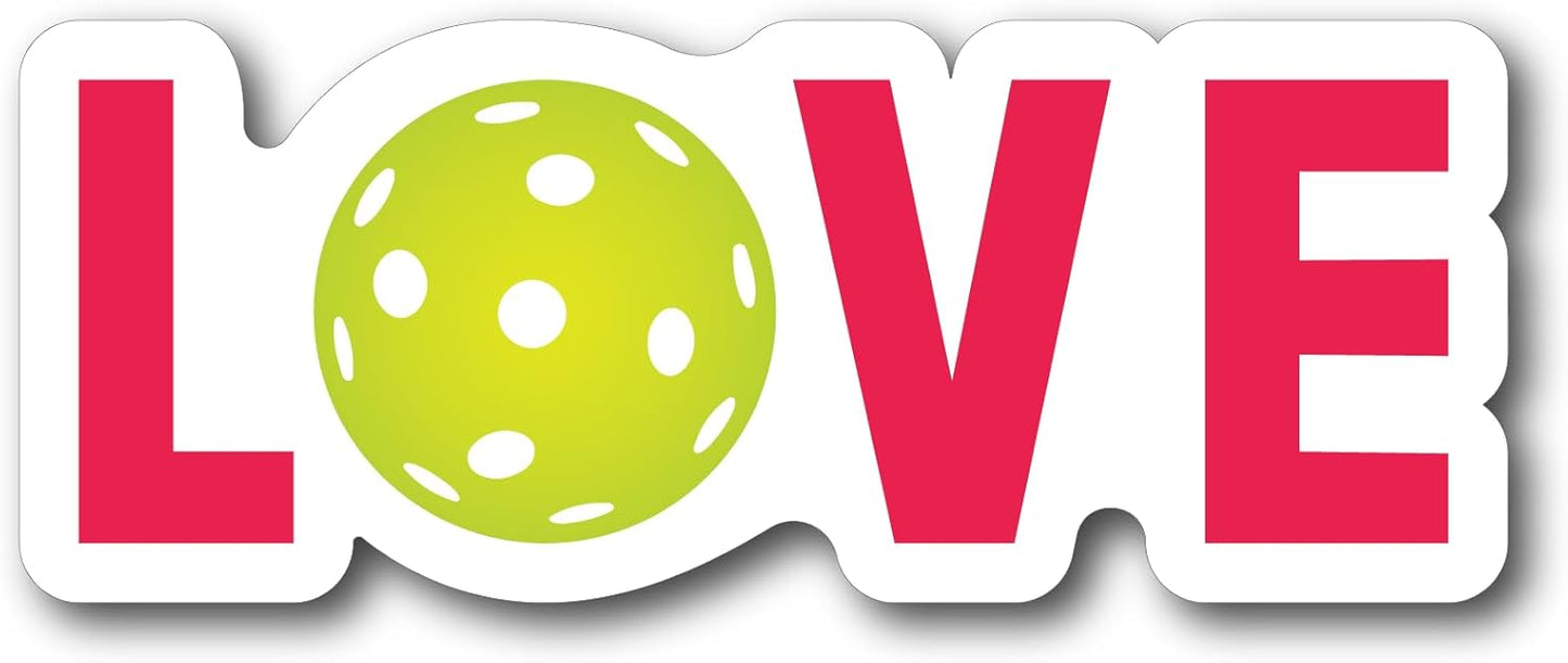 Tennis, Pickleball & Golf Decorative Magnets – Fun Sport-Themed Fridge Magnets, Locker Magnets, Car Magnets, Office Décor – Tennis Ball, Pickleball, Golf Ball & Heart Designs (Pickleball Love)