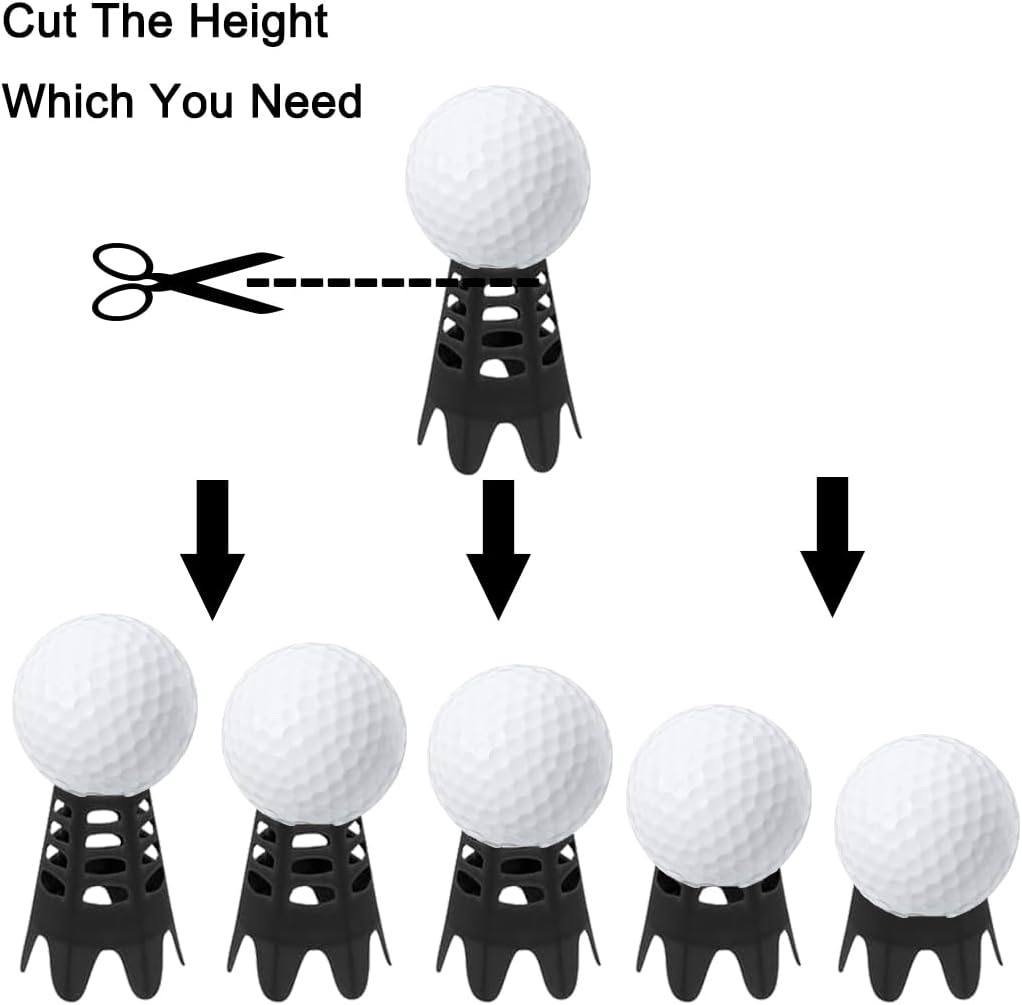 Golf Simulator Tees, Indoor Golf Tees for Simulator, Plastic Practice Golf Mat Tees for Winter Turf and Driving Range