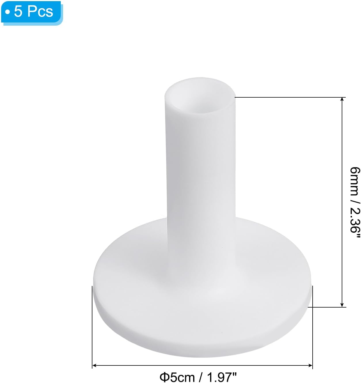 PATIKIL Rubber Golf Tees, Tall Practice Training Driving Range Tee Stable Ball Holder