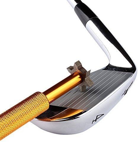 HIFROM Groove Sharpener with 6 Heads - Golf Club Groove Sharpener Re-Grooving Tool and Cleaner for All Irons Pitching Sand Lob Gap and Approach Wedges and Utility Clubs ¡­