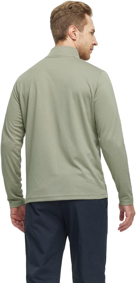 M MAELREG Quarter Zip Golf Pullover Men Dry Fit Long Sleeve Performance Wicking Mock Neck 1/4 Zip Pullover Mens Sweatshirt