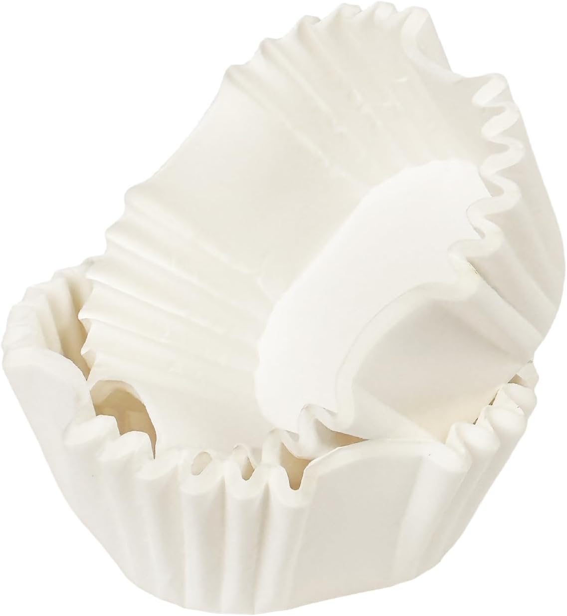 qiqee 500pcs White Square Cupcake Liners Muffin Linner No Smell, Food Grade Baking Cups（Standard Size）