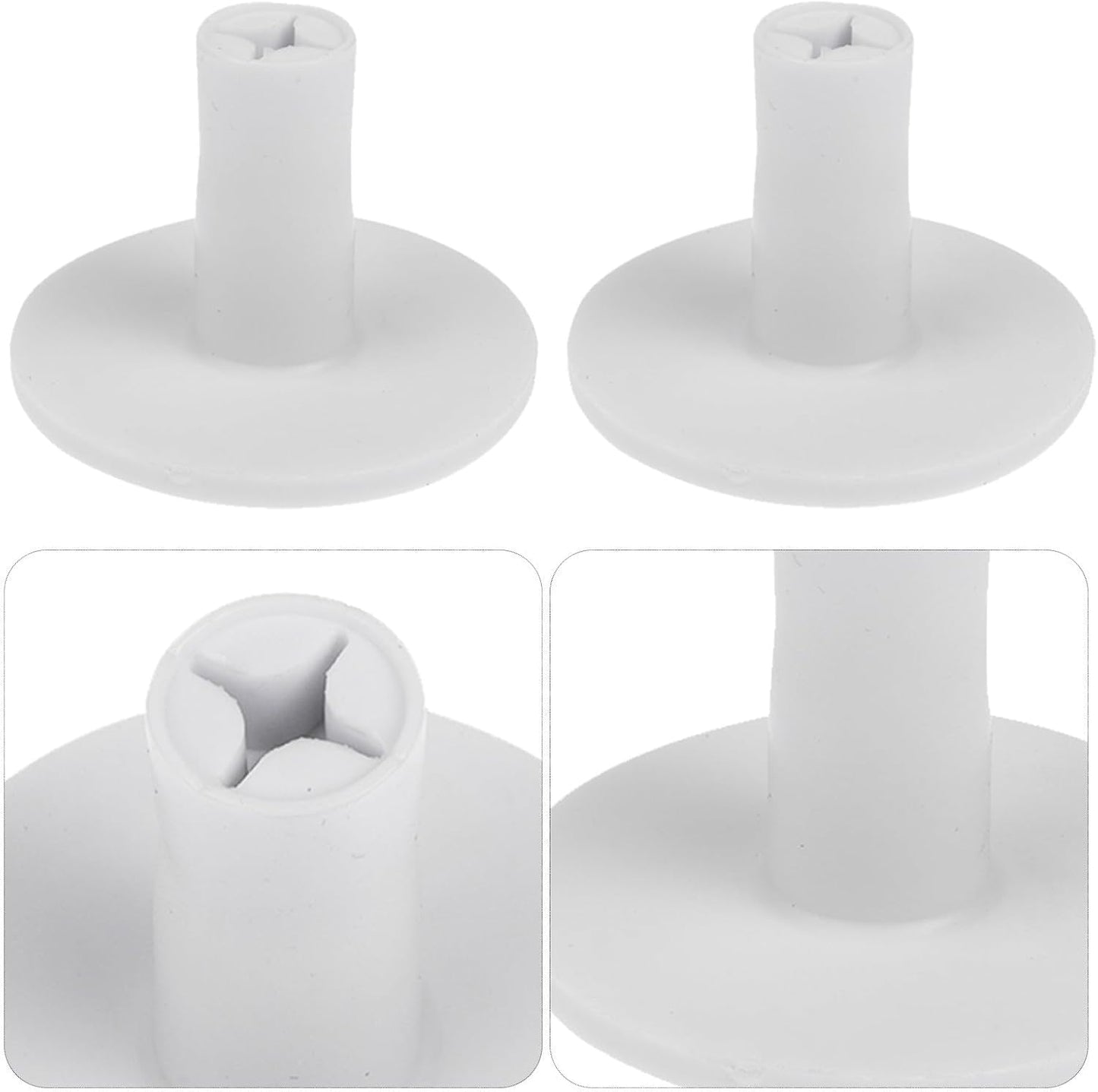 8pcs Rubber Golf Tees: 38mm White Stable Holder for Range Training - Excellent Durability and Stability Rubber Tees - Golf Hitting Practice Equipment