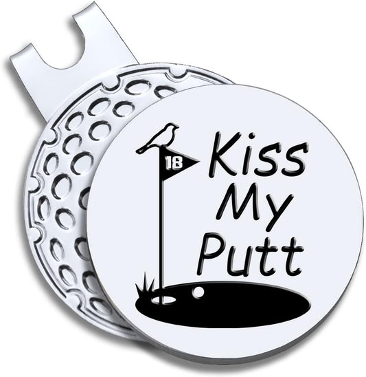 Strong Woman Golfer Ball Marker with Magnetic Hat Clip, Funny Golf Accessories Gifts for Proud Women, Novelty Birthday Gifts for Women Golfer Fan