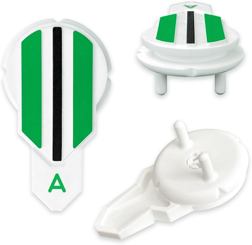 Putting Alignment Aid Tool - Golf Ball Marker - Rotate to Aim - Golf Gift Accessory for Men & Women Golfers - USGA Compliant