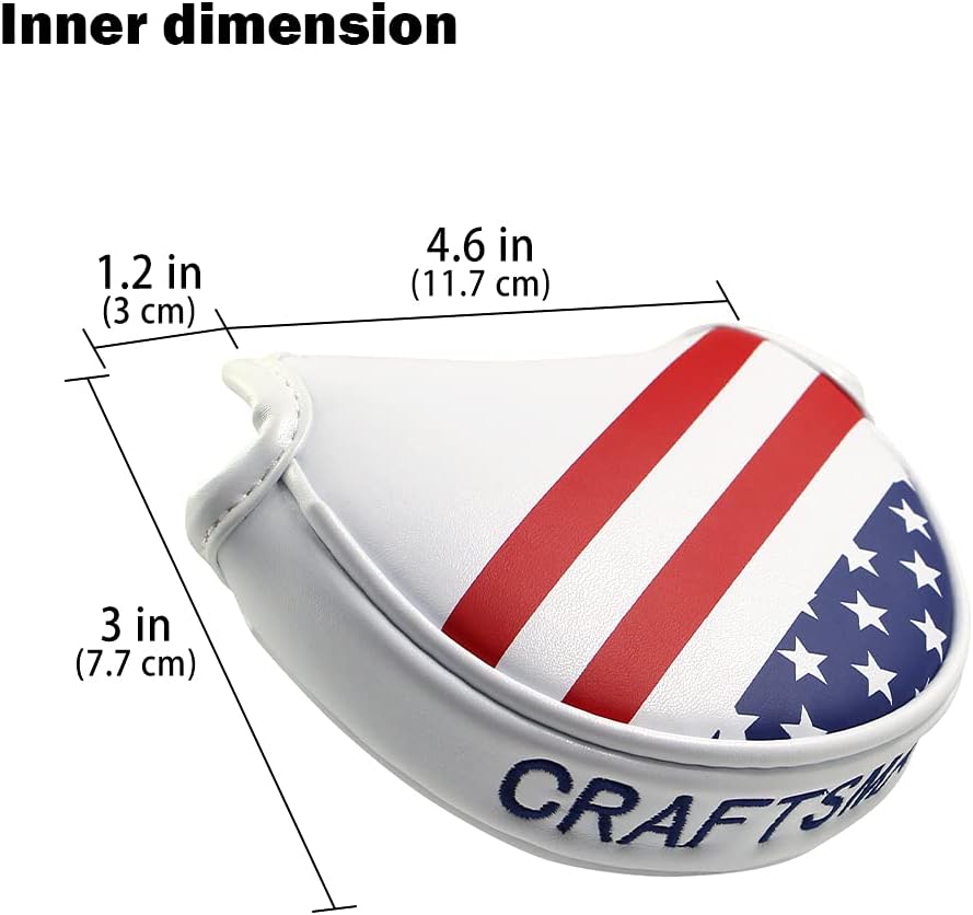 CRAFTSMAN GOLF USA America Mallet Blade Putter Cover Headcover for Scotty Cameron Odyssey LAB