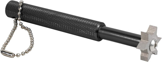 Golf Groove Sharpener,Golf Club Groove Sharpener,Groove Sharpener,Club Sharpener,Groove Sharpening Tool - Generate Optimal Backspin - Suitable for U & V-Grooves (6 Heads) (Black)