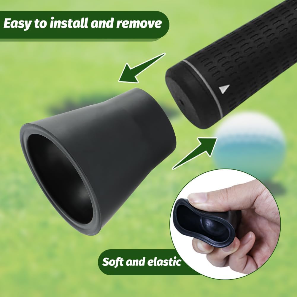 5pcs Golf Putter Ball Retriever, Quick-Install Golf Ball Grabber Portable Suction Cup for Putter Grip and and Swing Handle, GOL-f Bal-l Pick Up Tool