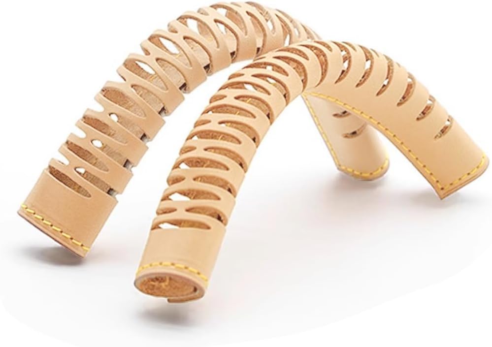 Jiesinlov 2Pcs Bag Handle Wrap Covers for Speedy 25 30 35,Vachetta Leather Grip Protector Strap,Stain and Abrasion Resistant(Apricot)