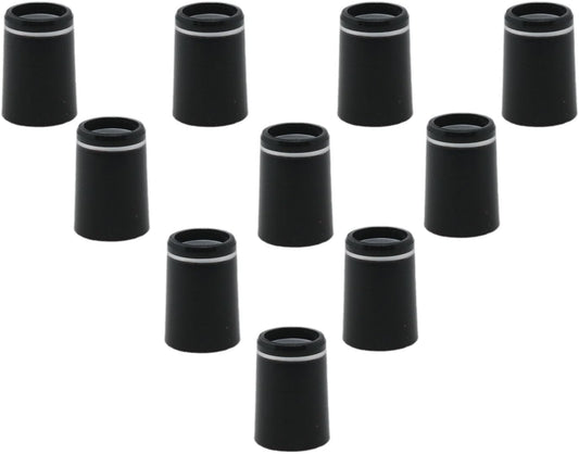 yukata Black Golf Ferrules Golf Club Ferrules Golf Ring Golf Tapered Ferrules 0.335 Golf Club Parts for Most Brands of Irons 10PCS