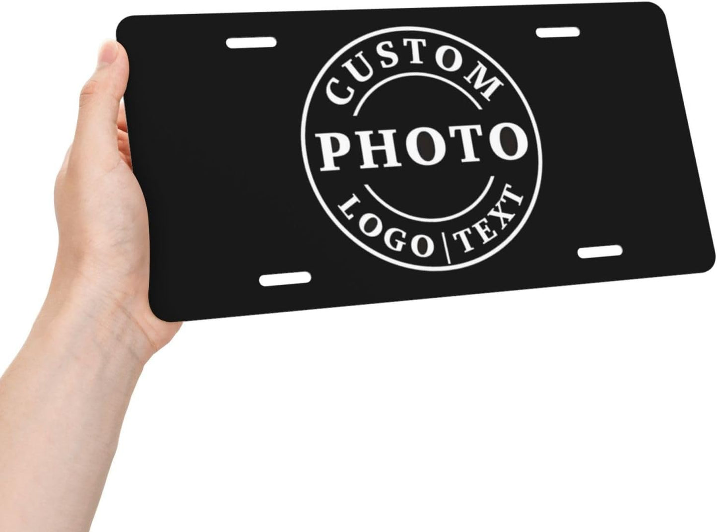 Made in USA Custom License Plate, Design Your Own Personalized License Plate with Photo,Logo, and Text,Customized 12"X6"Premium Aluminum