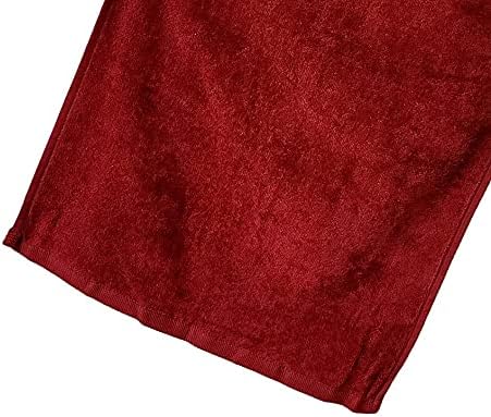 Cotton Golf Bag Towel with Clip (Burgundy)