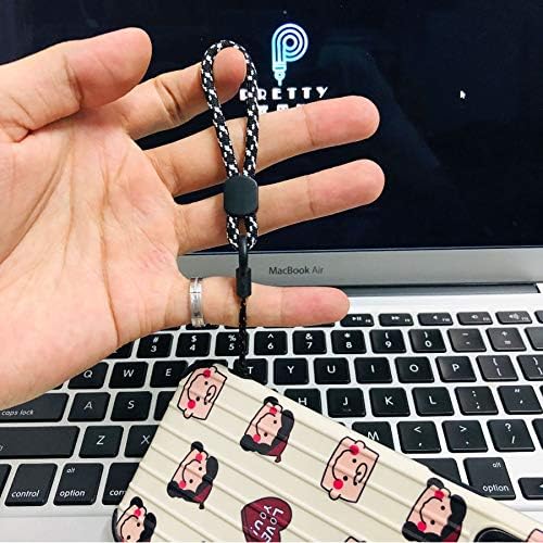 YOUOWO 5 Pack Finger Strap Ring Lanyards,Small Short Lanyard,For Phone Cases Keys USB ID Card Badge Keychain