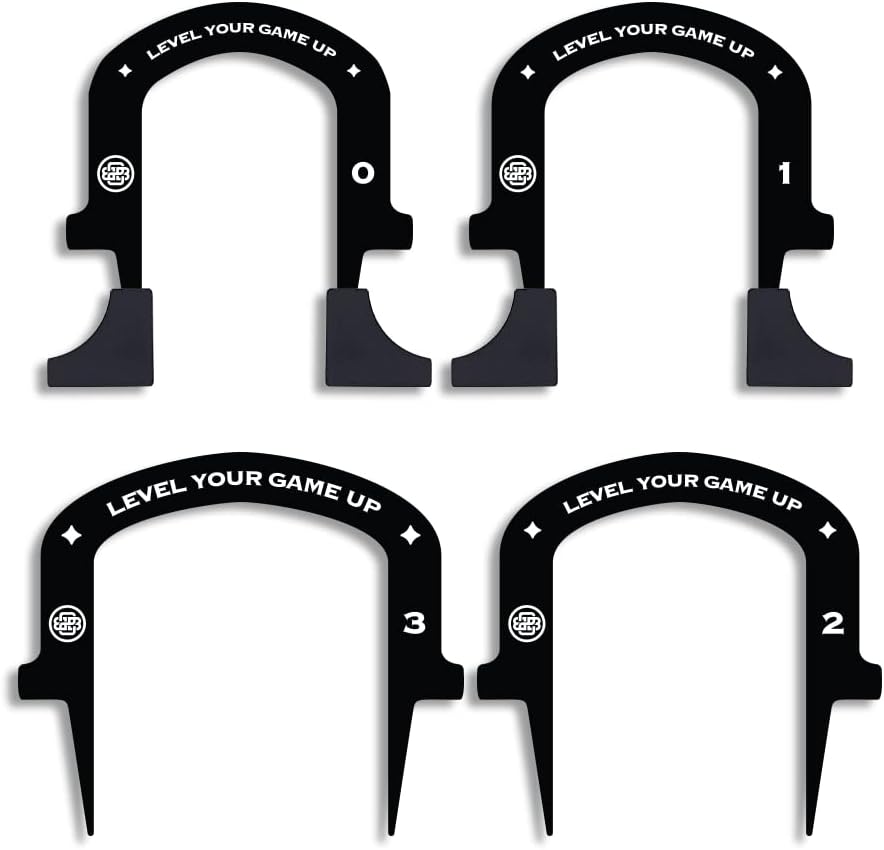 Back 2 Basics Putting Gates Set – Golf Putting Aid for Alignment & Accuracy – Gate Putting Green & Golf Putting Mat Trainer - Gate Putter Training Aid for Putting Green