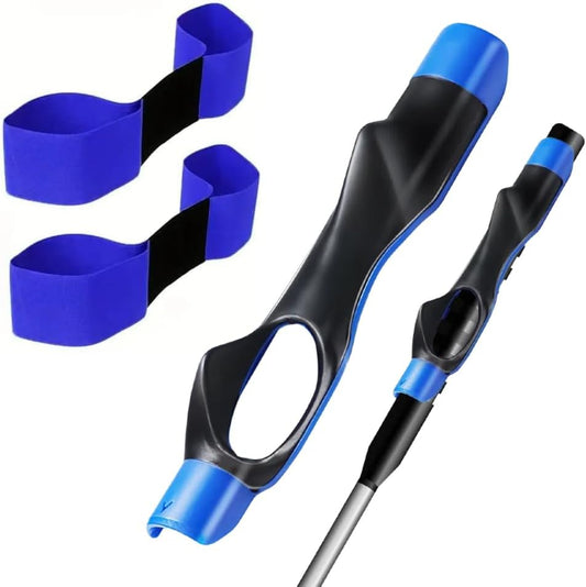 3 Pack Golf Grip Trainer & Golf Swing Trainer, Blue Brick Golf Training Aid, Grip Trainer Golf and Swing Arm Band for Training Correct Hand Position and Arm Posture
