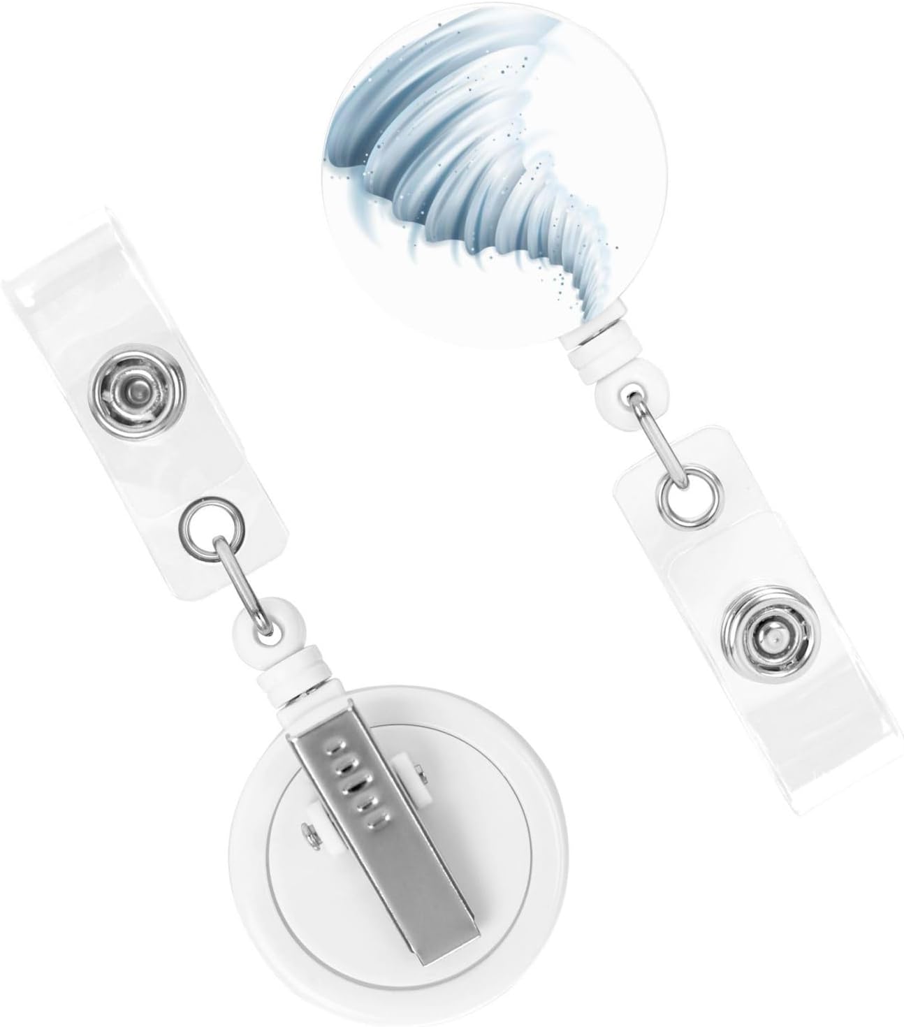 Tornado Badge Reels Retractable Badge Holder with Clip for Id Name Tag Office Worker Student Teacher Nurse Doctor