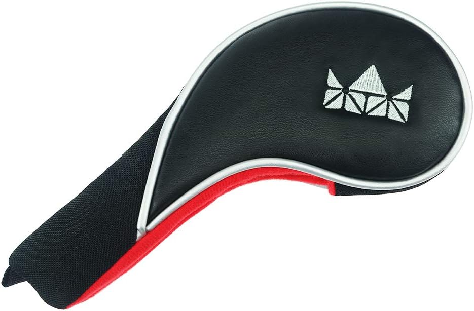 Craftsman Golf 12pcs Golf Iron Putter Head Covers Headcover Set Black & Red Fit All Brands Callaway, Ping, Taylormade, Cobra, Etc.