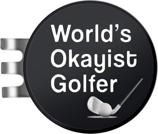 Golf Ball Marker Hat Clip, Funny Golf Accessories, Golf Gifts for Men 25 MM