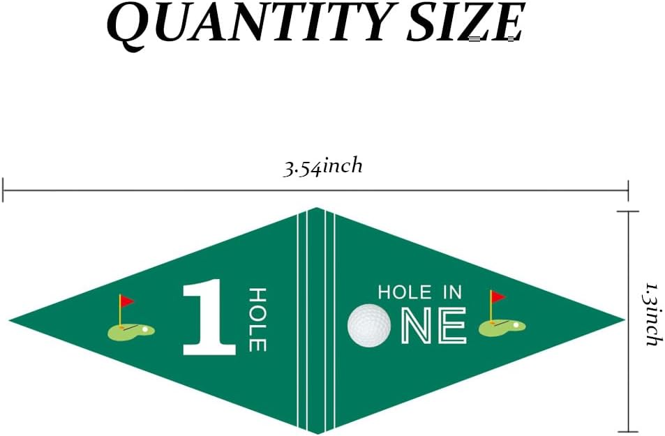 Golf Themed Toothpick Flags, 20 PCS Hole In One 1st Birthday Golf Cocktail Picks Mini Stick Cupcake Toppers Flags for Baby 1st Birthday Party Food Bar Decorations (Green Hole In 1)