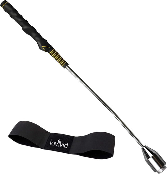 Golf Swing Trainer Aid, Weighted Golf Club for Tempo & Grip Training for Right & Left-Handed Golfers, Indoor & Outdoor Warm-Up Practice Accessories