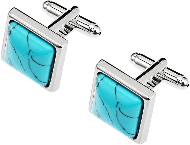 S&W Wedding Cufflinks for Men Cuffs with Gift Box Business for Tuxedo Shirts