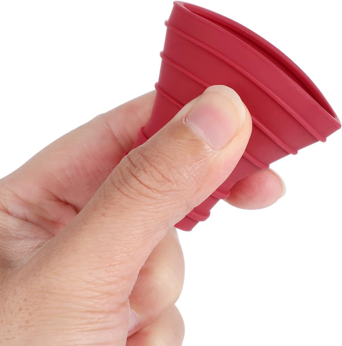 NUOBESTY Golf Pick-up Suction Cup Grabber Rubber Golf Ball Retriever Picker Upper for Putter Tool Accessories (Red)