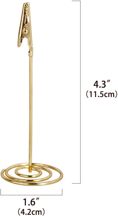 Artliving 12pcs Place Card Holder Memo Holder Clip Photo Holder Table Number Holder