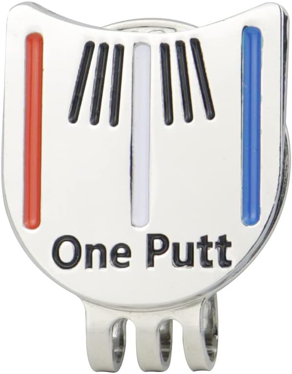 2 Pack Golf Putting Alignment Tool Golf Ball Marker Putting Putt Alignment Aiming Tool Ball Marker Metal Magnetic Hat Clip Golf Ball Marker