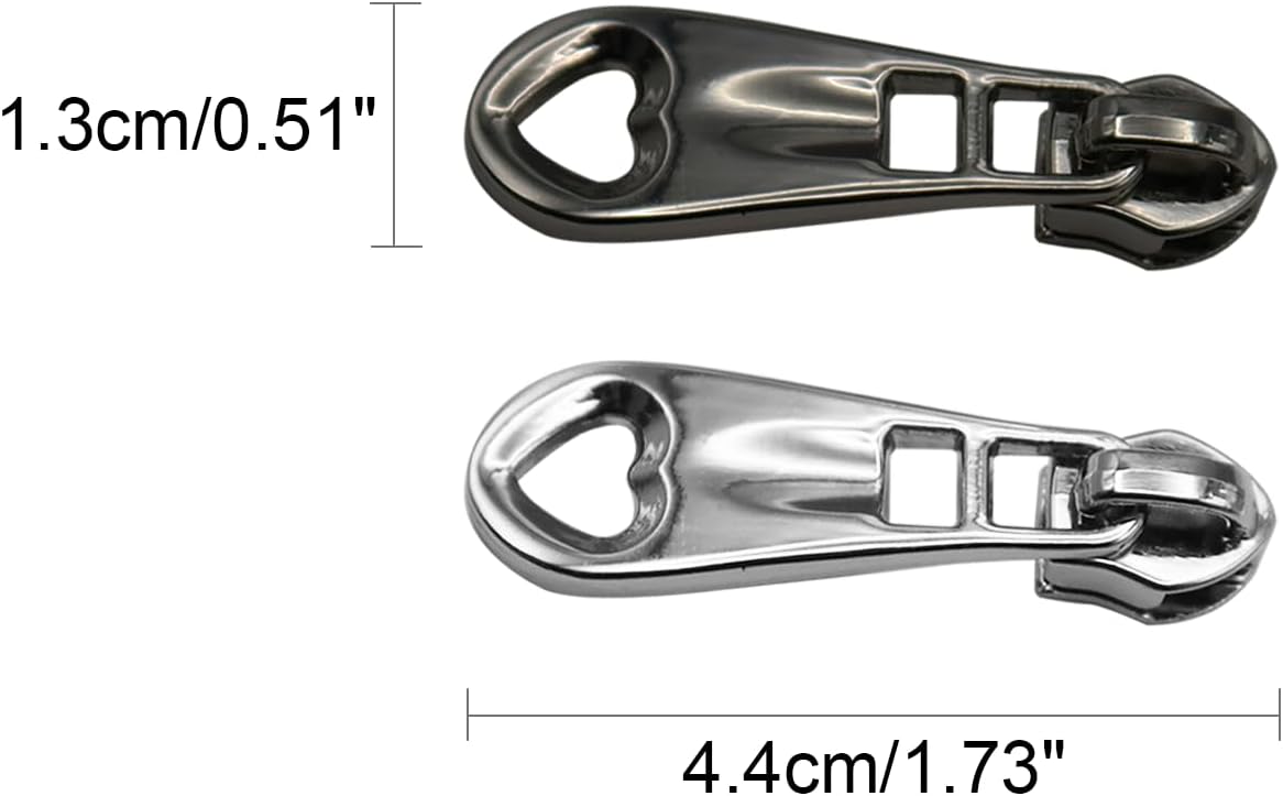 HOLSHUN #5 Zipper Sliders Zipper Pull 30pcs Bulk Heavy Duty Metal Multiple Color Pulls for #5 Nylon Coil Zippers Replacement Luxury Bag Hardware Luggage & DIY Craft Supplies Model-006