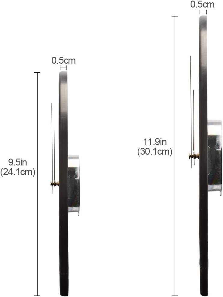 ALAZA Golf Ball Acrylic Painted Silent Non-Ticking Round Wall Clock, 9.5 Inch Battery Operated Quiet Desk Clock Home Art Bedroom Living Dorm Room Office School Decor