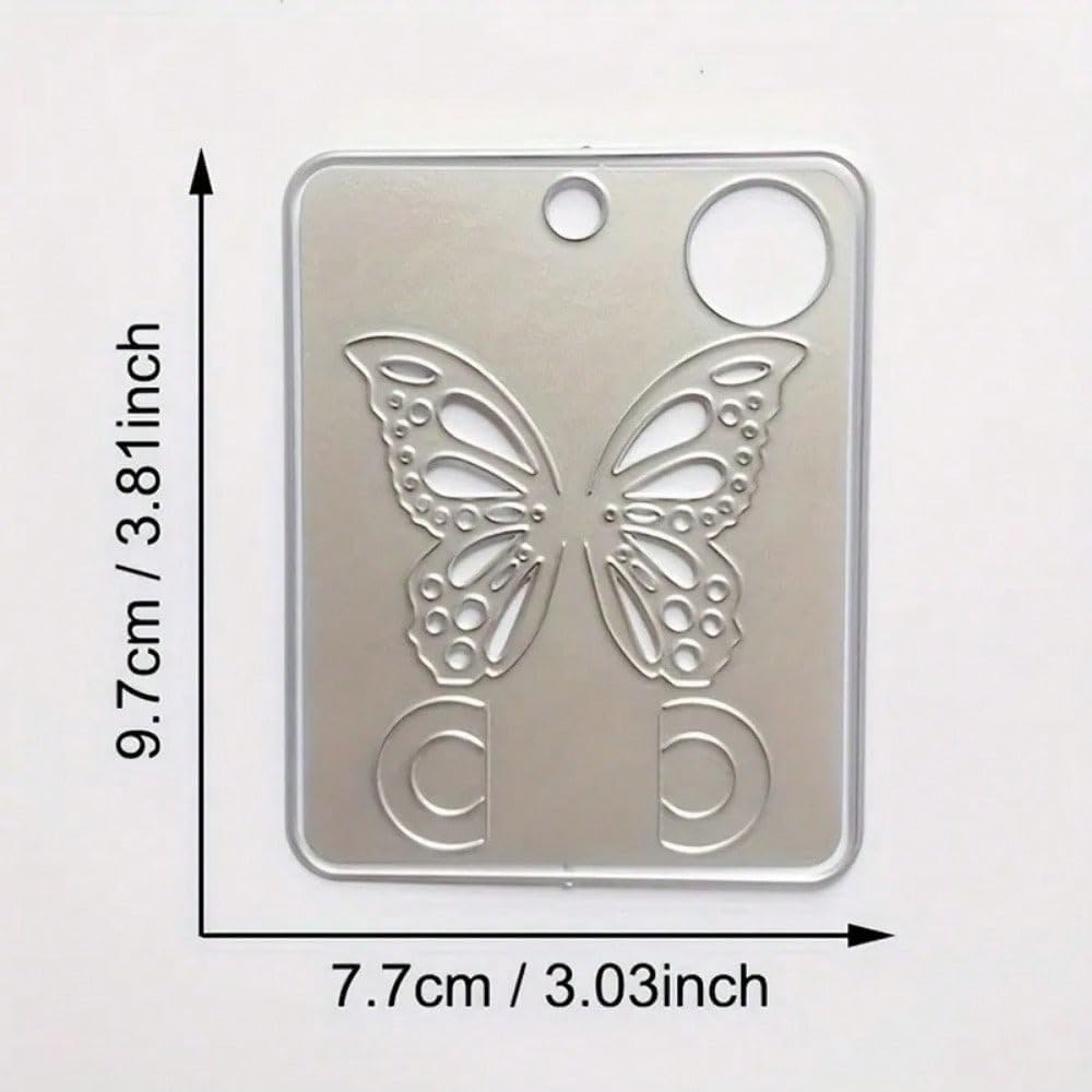 Metal Cutting Die for Scrapbooking - Cut Stencils for DIY Scrapbook Photo Album Decorative Paper Card, Card Making Supplies & Crafting Die Cut (Butterfly 3.8 x 3 in)