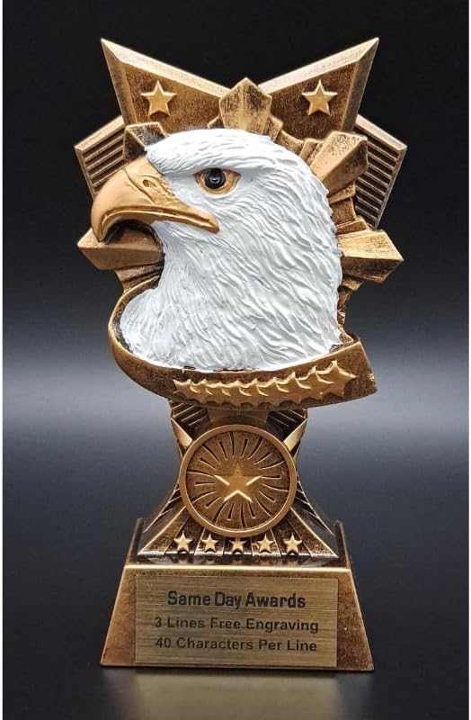 Champion V Sports Trophy Award with Custom Engraving – Recognition Trophy for Kids and Adults Team Awards for Competitions School Sports Student Athletes MVPs Tournaments and Celebrations