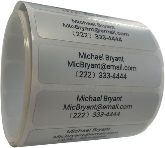 ZbZcYmt Customized Personalized Golf Club Name Labels Waterproof Oil-Proof Anti-Alcohol Ripstop Remove Without Leaving Glue Name Stickers for Golf Clubs 50labels