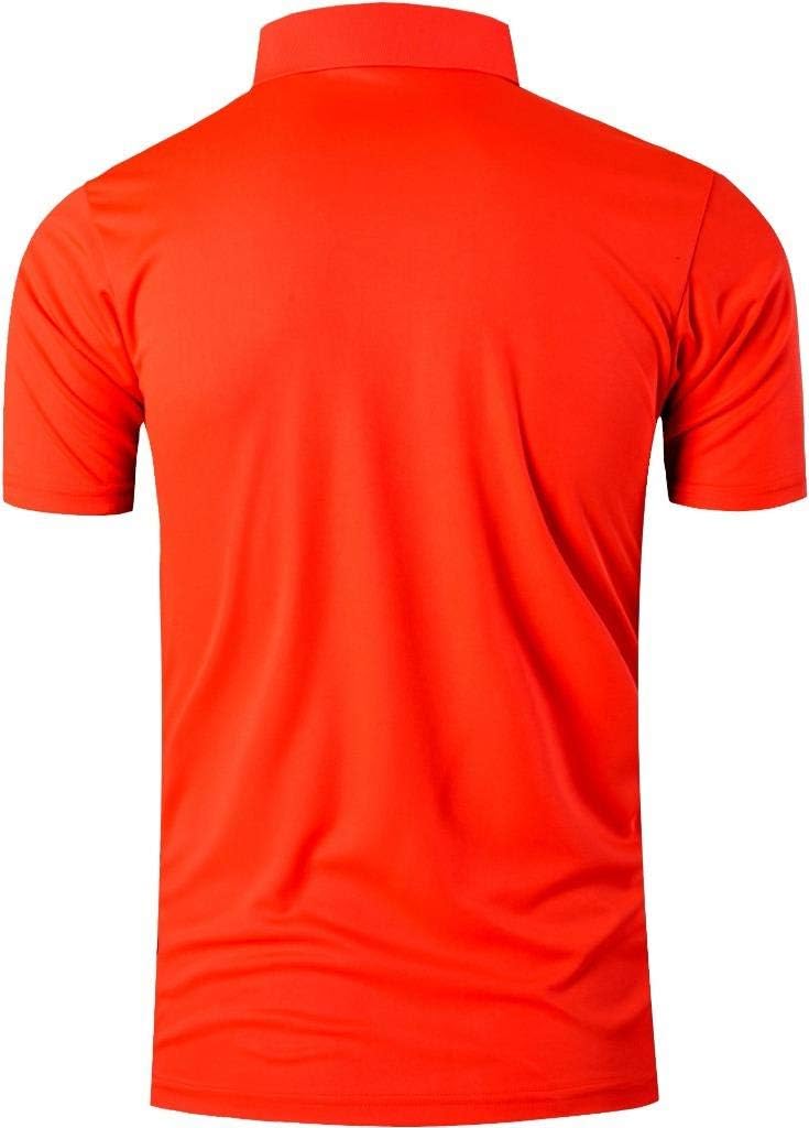 jeansian Men's Sport Outdoor Quick Dry Fit Short Sleeves Polo Tee Shirt Tshirt T-Shirt Tops Golf Tennis Bowling LSL195