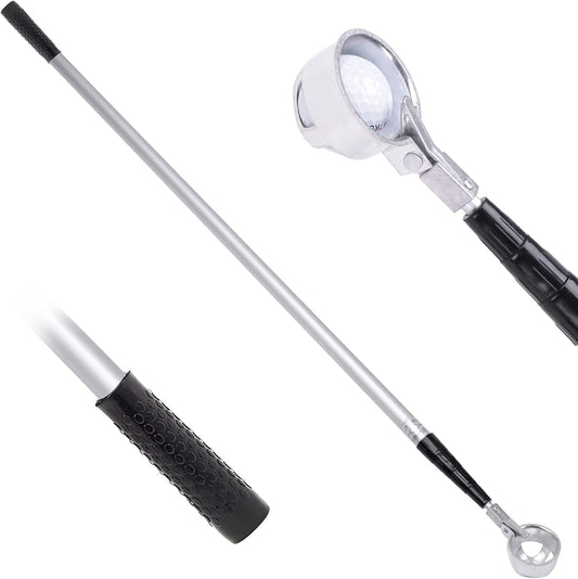 HOW TRUE Golf Ball Retriever, 15ft 18ft Aluminum Alloy Golf Ball Retriever for Water Telescopic Golf Ball Picker Upper, Golf Accessories for Men