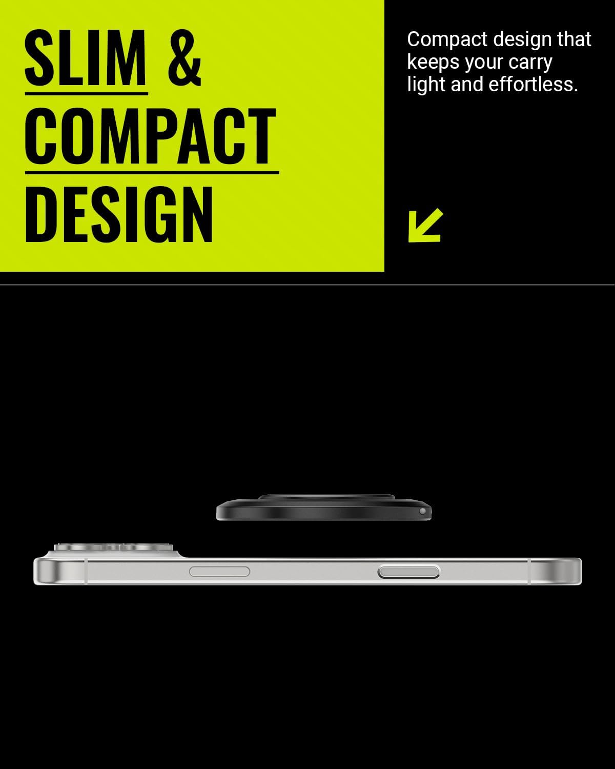 Spigen MAG-iT Magnetic Golf Cart Phone Holder/Mount Designed for Apple MagSafe | Alloy Magnet Golf Cart Accessories - Black