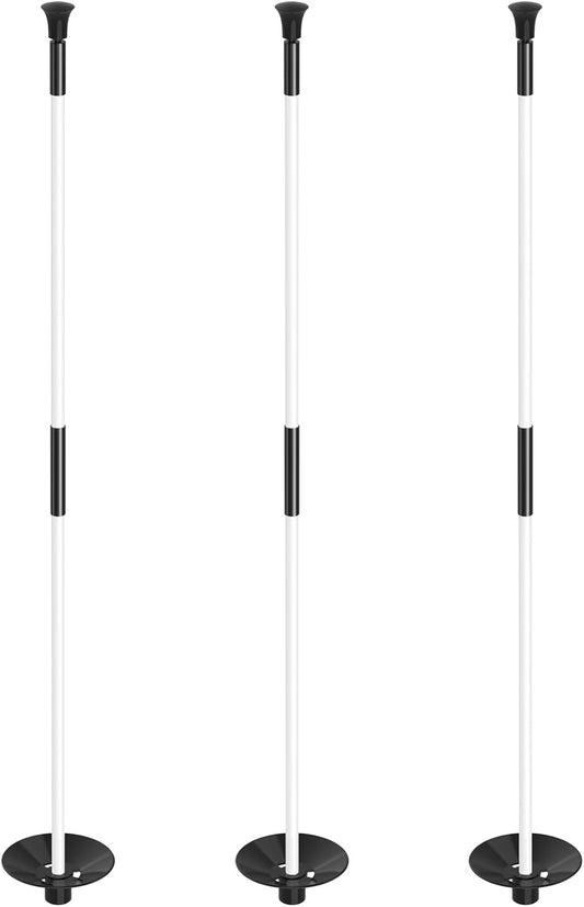 KINGTOP Golf Flagstick - Portable Design, Practice Putting Green Flag Stick for Yard, Club - Golf Pole Pin Flagpole, 3FT or 6FT Heights Available